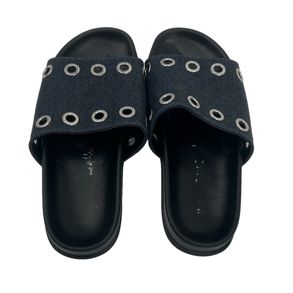 Blue Grommet Slide Sandals Size 6 Women’s - Picture 4 of 8